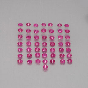 Pedras preciosas de rubi vermelho natural de  ct, corte redondo, VS-SI