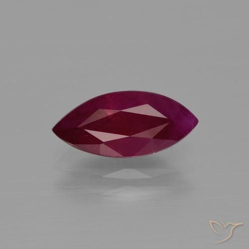 1.90ct Natural Vermelho escuro Rubi, Marquesa, VS-SI