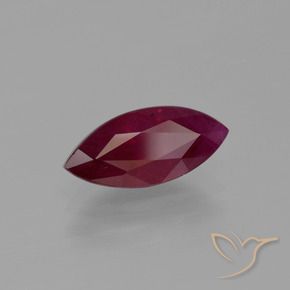 Rubi Vermelho escuro Natural 1.90ct, Marquesa, VS-SI