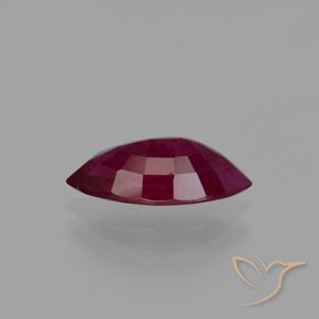 Rubi Vermelho escuro Natural 1.90ct, Marquesa, VS-SI