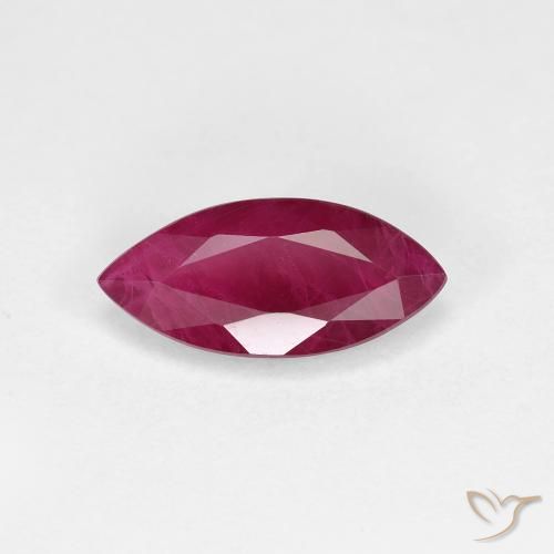 1.58ct Natural Vermelho escuro Rubi, Marquesa, VS-SI