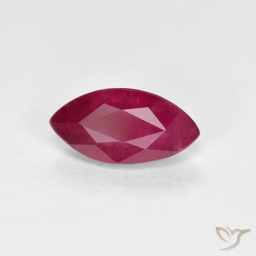 Rubi Vinho Tinto Profundo Natural 1.11ct, Marquesa, VS-SI