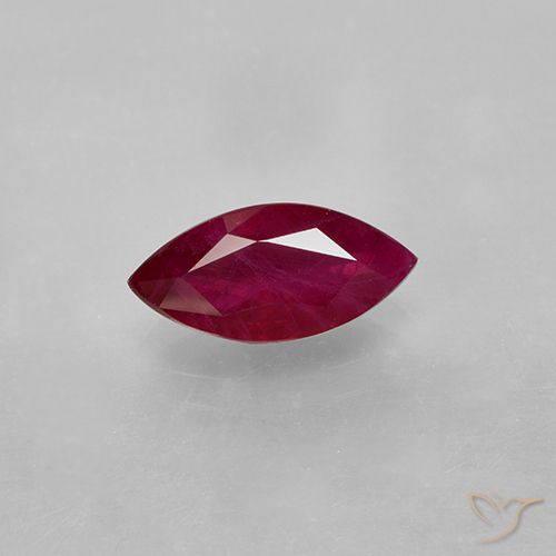 1.41ct Natural vermelho médio Rubi, Marquesa, VS-SI