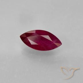 Rubi vermelho médio Natural 1.41ct, Marquesa, VS-SI