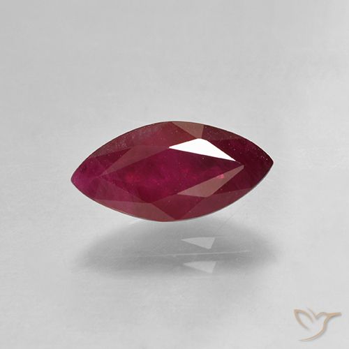 1.47ct Natural Vermelho escuro Rubi, Marquesa, VS-SI