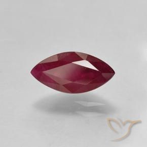 Rubi Vermelho escuro Natural 1.47ct, Marquesa, VS-SI