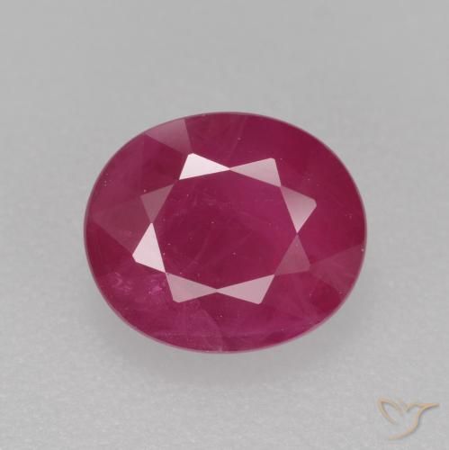 1.37ct Natural rosa avermelhado Rubi, oval, VS-SI