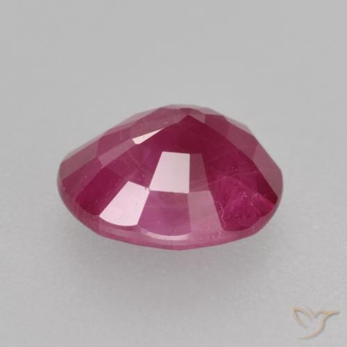 Rubi rosa avermelhado Natural 1.37ct, oval, VS-SI