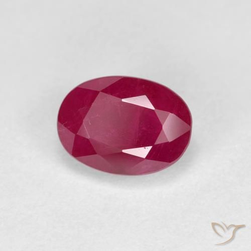 Rubi vermelho médio Natural 1.28ct, oval, VS-SI