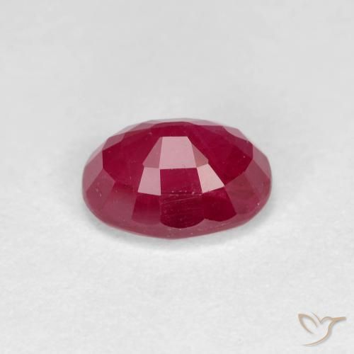 Rubi vermelho médio Natural 1.28ct, oval, VS-SI