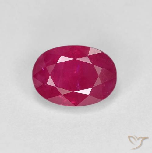 1.23ct Natural Vermelho rosado Rubi, oval, VS-SI