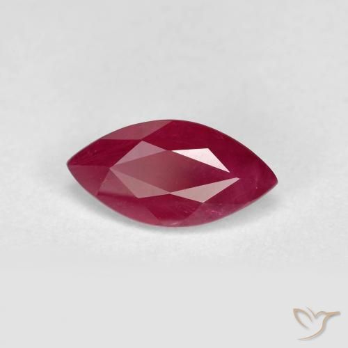 1.28ct Natural vermelho médio Rubi, Marquesa, VS-SI