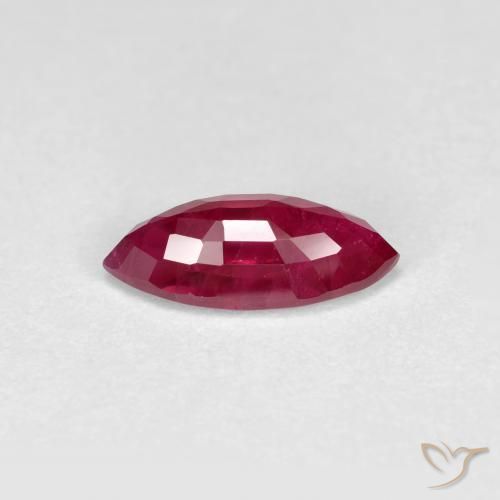 Rubi vermelho médio Natural 1.14ct, Marquesa, VS-SI