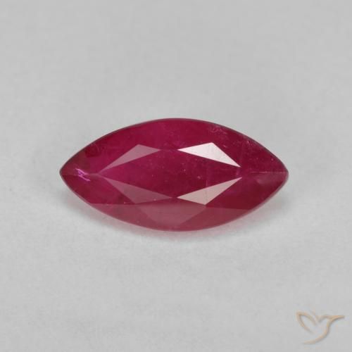 1.61ct Natural Vermelho escuro Rubi, Marquesa, VS-SI