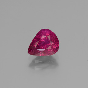 Rubi vermelho natural 1,14ct, formato de pêra, VS-SI
