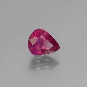 Rubi vermelho natural 1,14ct, formato de pêra, VS-SI