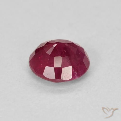 Rubi Carmesim Profundo Natural 0.79ct, Redondo, VS-SI