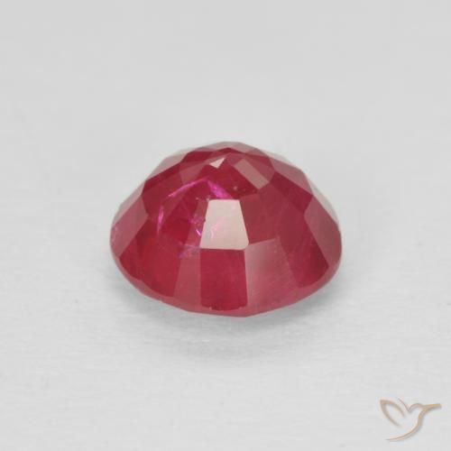 Rubi Carmesim Profundo Natural 0.92ct, Redondo, VS-SI