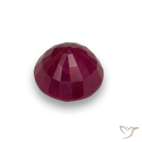 Rubi vermelho médio Natural 0.98ct, Redondo, VS-SI