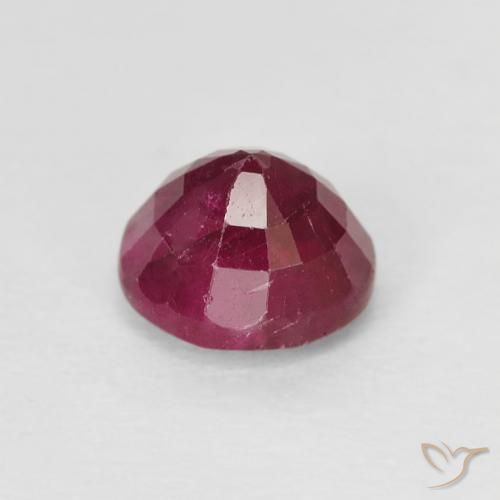 Rubi Vermelho escuro Natural 1.02ct, Redondo, VS-SI
