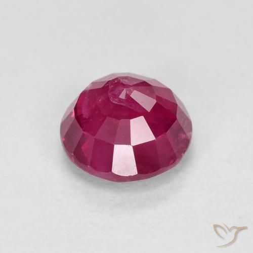 Rubi vermelho médio Natural 0.94ct, Redondo, VS-SI