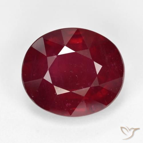 9.58ct Natural Vermelho escuro Rubi, oval, VS-SI
