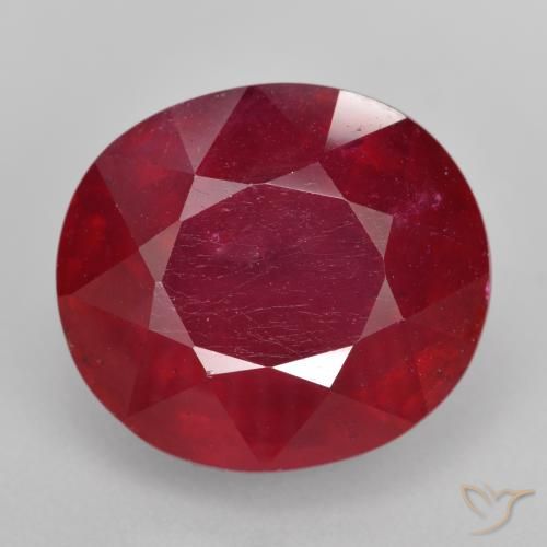15.41ct Natural vermelho médio Rubi, oval, VS-SI