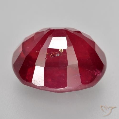 Rubi vermelho médio Natural 15.41ct, oval, VS-SI