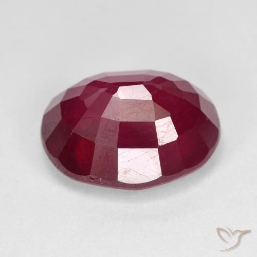 Rubi Vermelho escuro Natural 12.82ct, oval, VS-SI