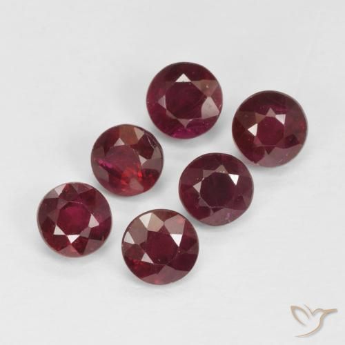 1.80ctw Natural vermelho médio Rubi, Redondo, VS-SI
