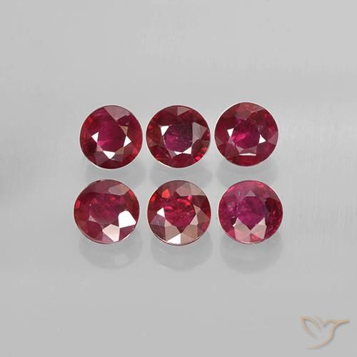 1.40ctw Natural vermelho médio Rubi, Redondo, VS-SI