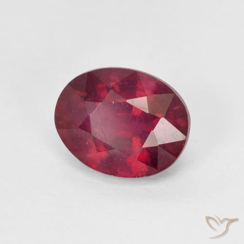 Rubi Rosa Avermelhado Profundo Natural 1.90ct, oval, VS-SI