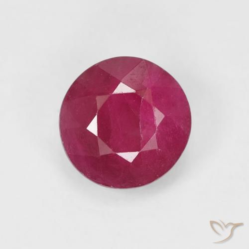 0.97ct Natural Jam Red Rubi, Redondo, VS-SI