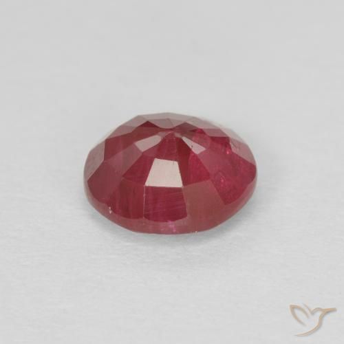 Rubi vermelho médio Natural 0.87ct, Redondo, VS-SI