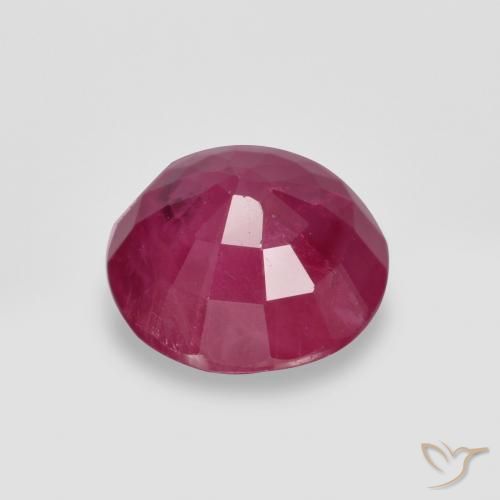 Rubi vermelho médio Natural 1.12ct, Redondo, VS-SI