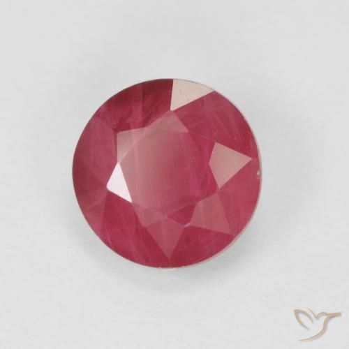 Rubi vermelho médio Natural 1.05ct, Redondo, VS-SI