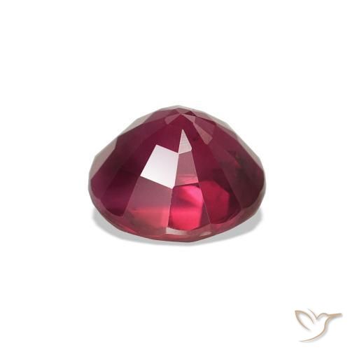 Rubi Sangue vermelho Natural 0.97ct, Redondo, VS-SI