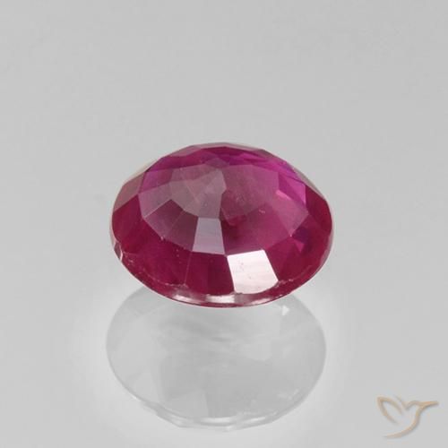 Rubi Vermelho escuro Natural 0.70ct, Redondo, VS-SI