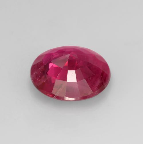 Rubi Luz vermelha Natural 0.75ct, Corte Redondo, VS-SI