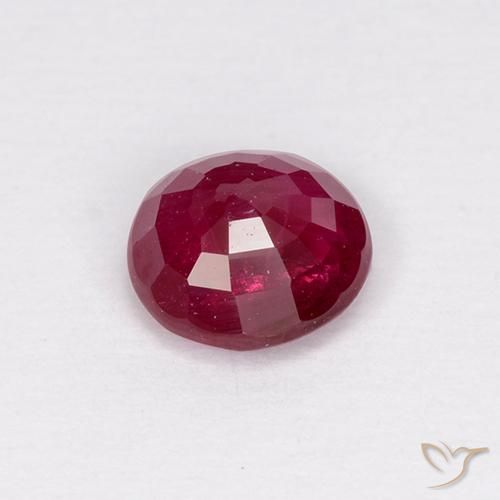 Rubi vermelho médio Natural 0.72ct, Redondo, VS-SI