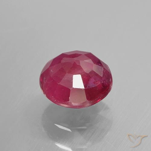 Rubi vermelho médio Natural 0.96ct, Redondo, VS-SI