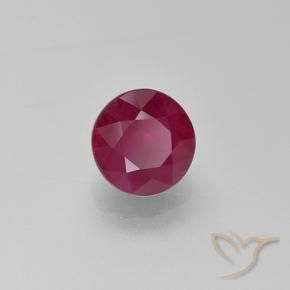 Rubi vermelho médio Natural 1.11ct, Redondo, VS-SI