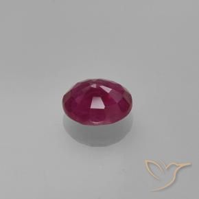 Rubi Vermelho escuro Natural 0.73ct, Redondo, VS-SI