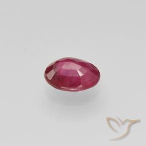 Rubi rosa avermelhado Natural 0.67ct, Redondo, VS-SI