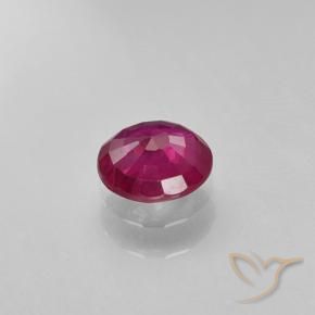 Rubi Vermelho rosado Natural 0.63ct, Redondo, VS-SI