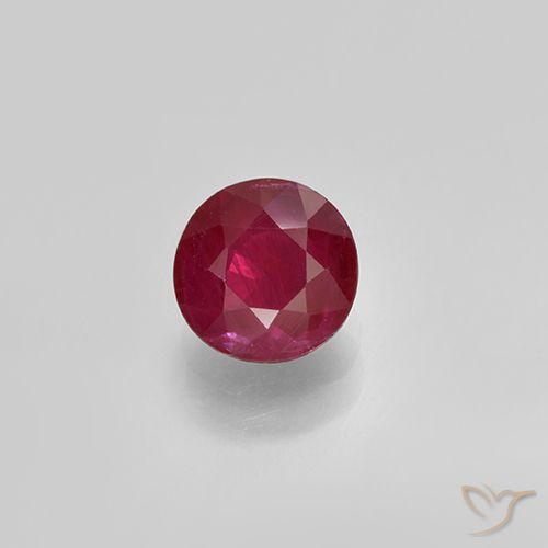 Rubi Rosa Avermelhado Profundo Natural 0.79ct, Redondo, VS-SI