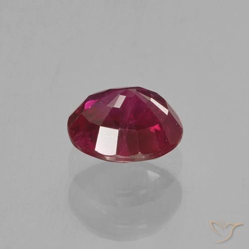 Rubi Vermelho médio-escuro Natural 0.80ct, Redondo, VS-SI
