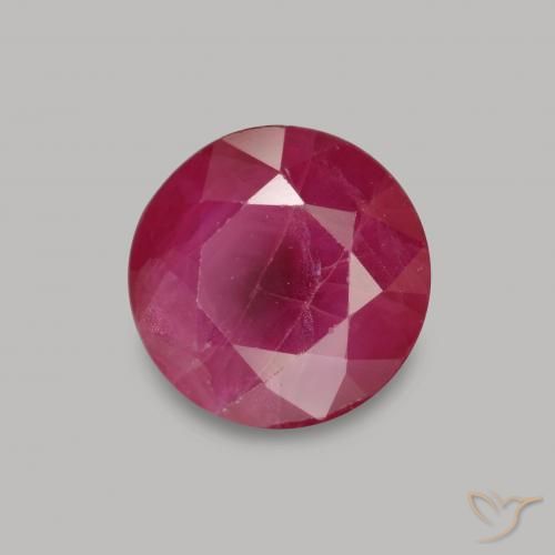 Rubi vermelho médio Natural 1.10ct, Redondo, VS-SI