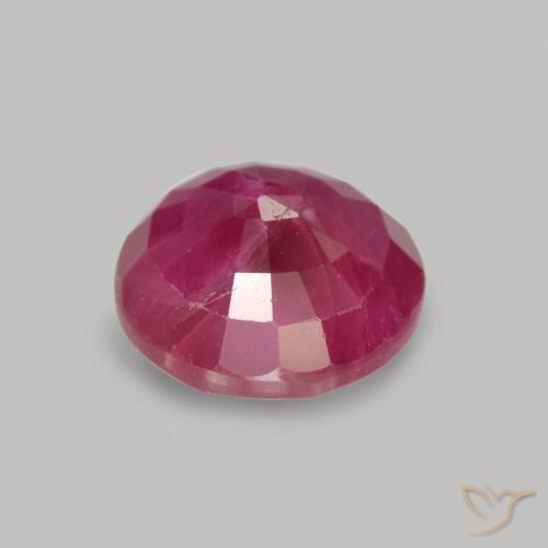 Rubi vermelho médio Natural 1.10ct, Redondo, VS-SI
