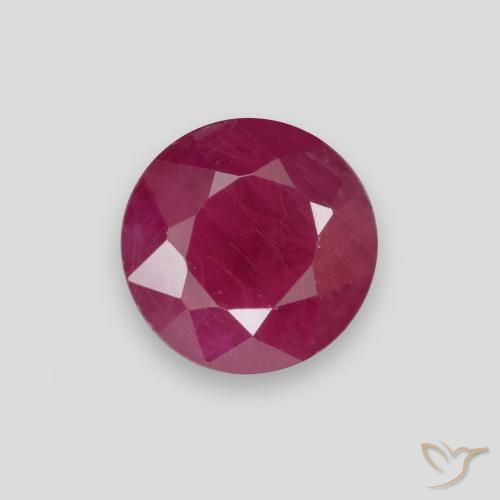 1.07ct Natural Vermelho rosado Rubi, Redondo, VS-SI